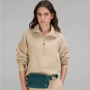 Lululemon Velour Jasper & Gold Belt Bag